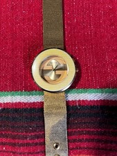 Vintage 1980s GUCCI Gold Watch Broken Parts 1990s