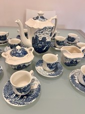 Servizio da Caffè anni ‘50 (12 pz.) “Bridge Scenes" Crown Ducal.