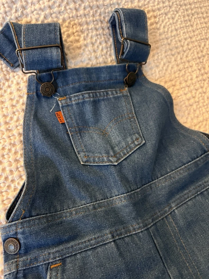 Mono Levis Kids 4T Naranja Tab EE. UU. Denim Vintage Foto 2 de 4