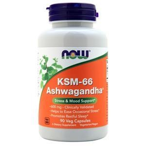Now KSM-66 Ashwagandha (600mg)  90 vcaps