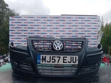 VOLKSWAGEN POLO HATCHBACK 5DR  MK4 9N3 2007 BLACK F8 / C7V FRONT BUMPER MARKS