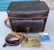 Vintage Nikon F Series Leather Camera Compartment Bag Carrying Case (Empty)