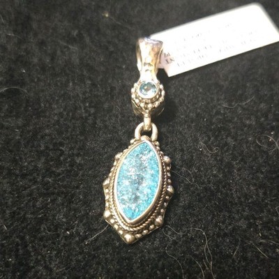Sarda 925 SKY BLUE SHATTERED Quartz and unicorn dreams enhancer 10.76gms