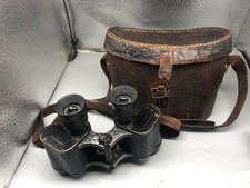 Original Pair of British Army WD Arrow Marked Binoculars in Leather Case