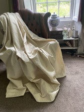Fab Vintage Neutral CREAM CURTAINS lined 84” Drop 90” W per panel textured