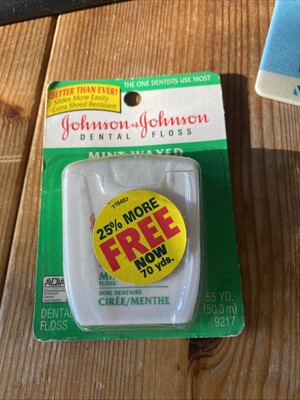 Johnson & Johnson Dental Floss Vintage!! Aus USA Mint Waxed