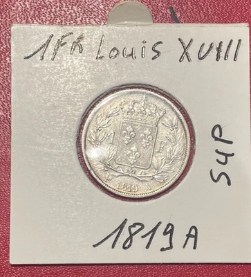 1 franc louis XVIII 1819A SUP - Photo 1/2