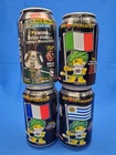 Lot of 4 - Vintage 2007 COCA-COLA ZERO  FIFA WORLD CUP - 330ml Soda Cans - SPAIN