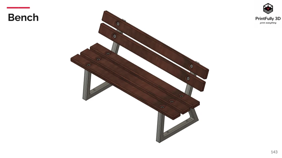 PrintFully3D 1/10 Scale Bench 3D Printed Crawler Accessories Trial - Image 2 of 3