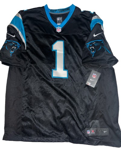 New Cam Newton Size 2X Mens Black Carolina Panthers Limited Nike Jersey NWT - Picture 2 of 9