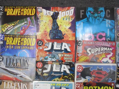 JLA Batman Robin Batgirl Flash Legends Brave & the Bold Green 63 DC Comics LOT