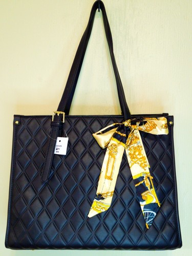 Unbranded Women's Black Tote Bag and Crossbody Faux Leather New With Tags - Bild 2 von 9