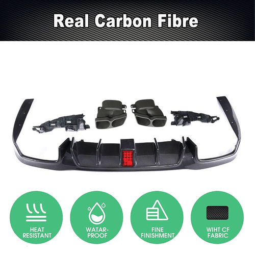REAL Carbon Rear Bumper Diffuser Lip Fit For Mercedes W213 E-Class E63AMG E43AMG - Picture 5 of 10