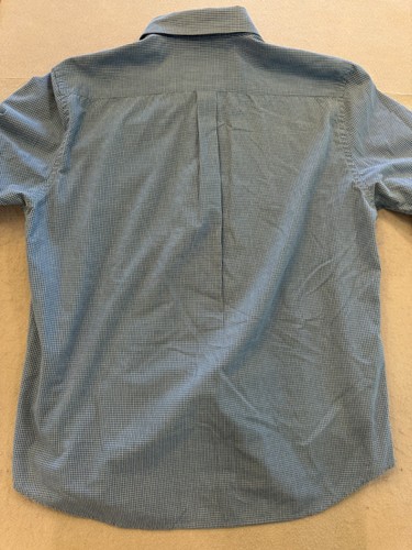 Dockers' Button Down Shirt Mens Large Blue Micro Plaid Collared Pocket - Picture 6 of 6