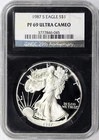 1987-S Proof $1 American Silver Eagle NGC Retro PF69UCAM 25th Anniversary Label
