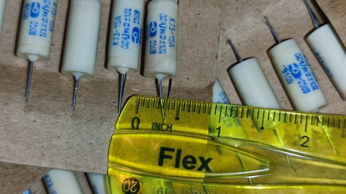 20x 0.047 uF 47nF .047uF 250V Guitar Tone Capacitors USSR vintage - Picture 3 of 9