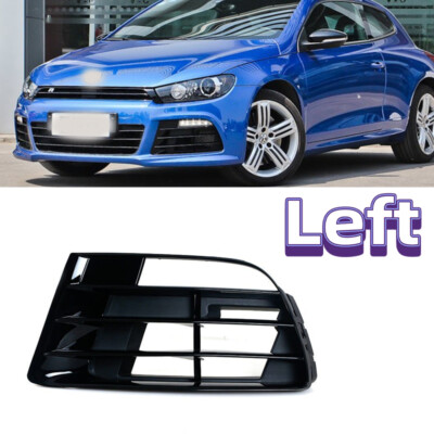 Left For 2009-2014 VW Scirocco R Front Bumper Fog Light Lamp Cover Grille