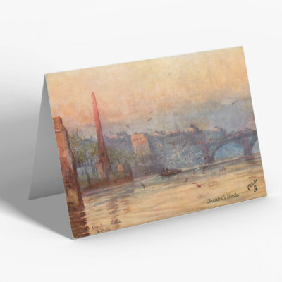 GRUSSKARTE - Vintage London - Kleopatras Nadel (a)