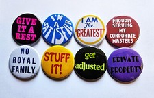 Vintage Reproduction Pinback Buttons Magnets Bottle Openers. Set 44