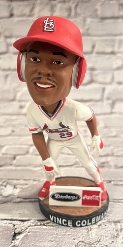 Vince Coleman St Louis Cardinals Base Stealer Bobblehead SGA w/ Box - Picture 2 of 11
