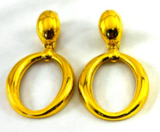 LIZ CLAIBORNE Polished Gold Tone Doorknocker ...