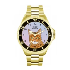 Toff London TLWL-9052 Mens Ginger Bengal Cat Head Watch