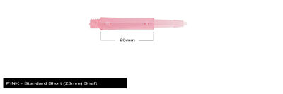 Harrows Clic Standard Short 2ba Dart Shafts - Pink