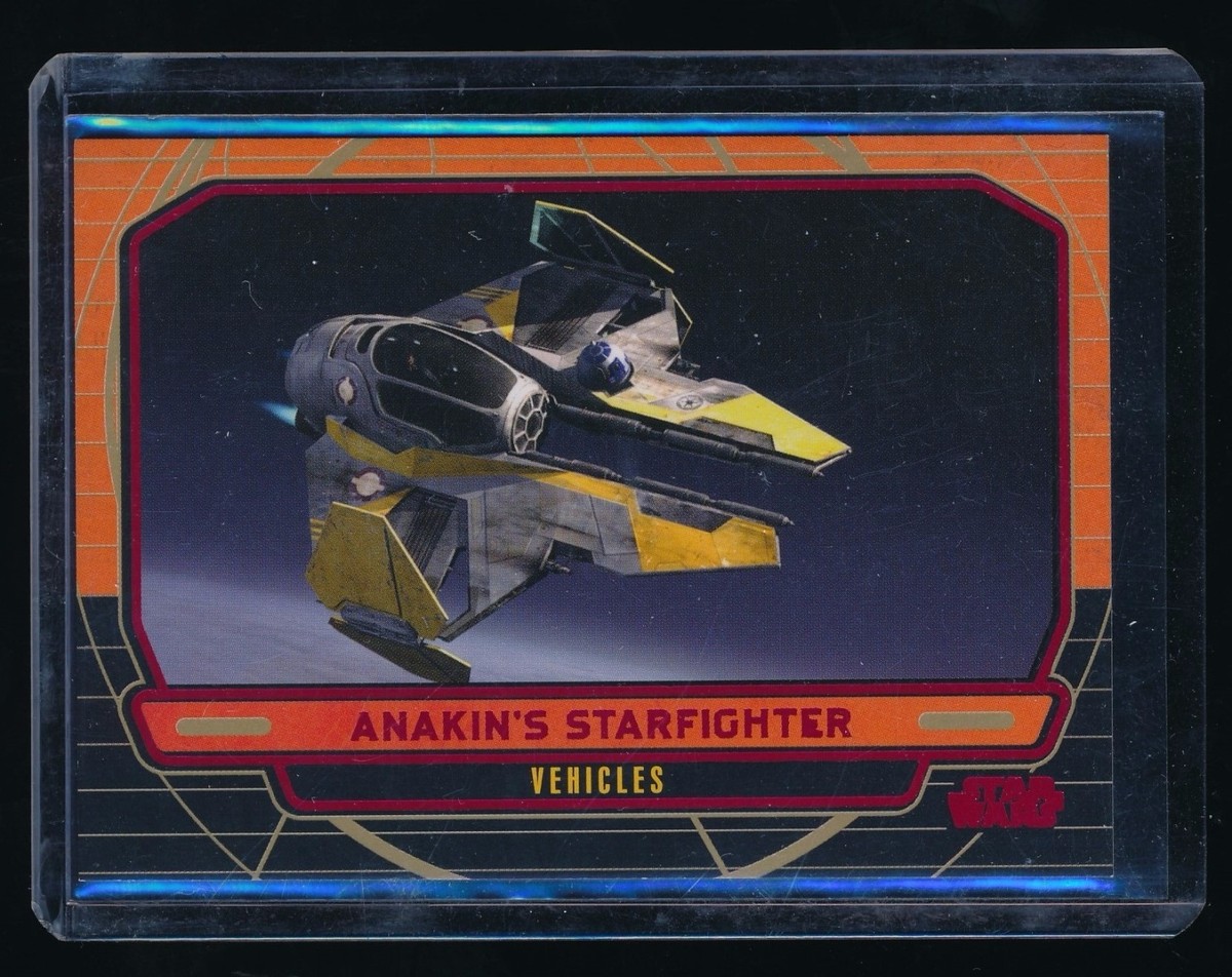 ANAKIN'S STARFIGHTER 2012 STAR WARS GALACTIC FILES RED FOIL ANAKIN'S STARFIGHTER 2012 STAR WARS GALACTIC FILES RED FOIL