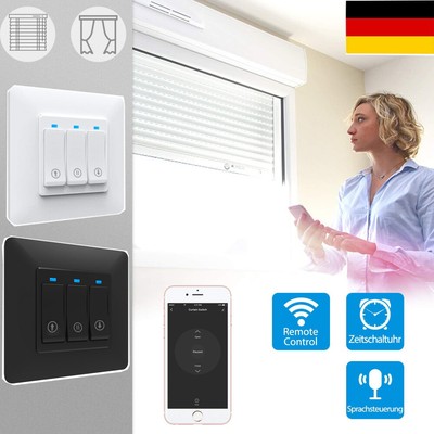 WLAN Rolladenschalter,2.4GHz Alexa Rollladen,Smart Life App Jalousien Schalter, 