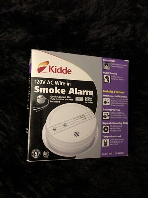 Kidde 120V AC Wire-in Smoke Alarm Battery Backup. New In Box! Ready For Use!!
