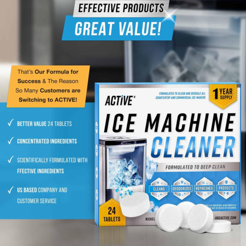 Ice Machine Cleaner Maker Descaler - 24 Clean Tablets Compatible with Frigidaire - Picture 6 of 12