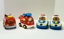 Vtech Go! Go! Smart Wheels Police Cars Fire Truck Rescue Helicopter 