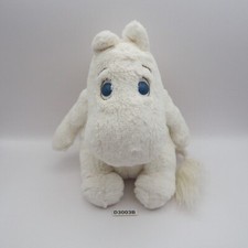 Moomin White D3003B White Sekiguchi Plush 7" Stuffed Toy Doll Japan