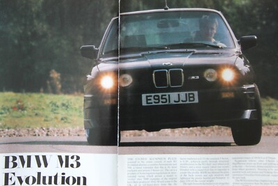 Original 1988 BMW M3 EVOLUTION E30, Autocar extracted magazine road test