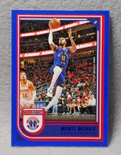 Monte Morris, 2022-23 NBA Hoops Blue Border #190, Washington Wizards