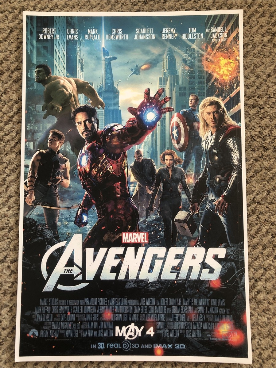 MCU ポスター Marvel The Avengers Movie Poster 11 x 17 (45 67/96/99-127) | eBay