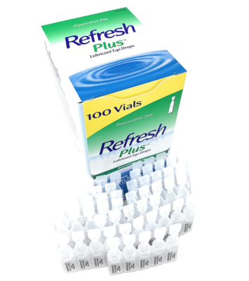 Allergan Refresh Plus Lubricant Eye Drops (100 Count) - New (sealed) Fresh  prod