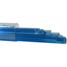 Oceanside Noodles Approx.3/16"W.x17"L. Sky Blue Transparent 5OZ. Tube 96 COE