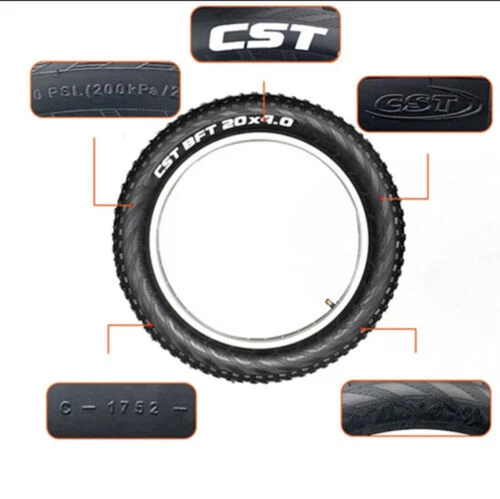 1X Fat Outer Tire Inner Tube 20X4 Mountain Bike E-Bike Bicycle 20X4.10/4.20/4.50 - Image 4 of 4