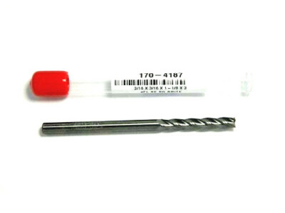 3/16'' Solid Carbide 4 Flute Extra Long END MILL OAL 3'' Made In USA HTC 170-4187