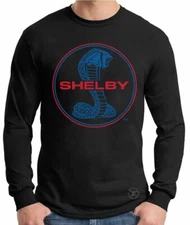 SHELBY BLUE & RED COBRA Long Sleeve T-Shirt ~ Ford Racing Tee ~ F150 Mustang