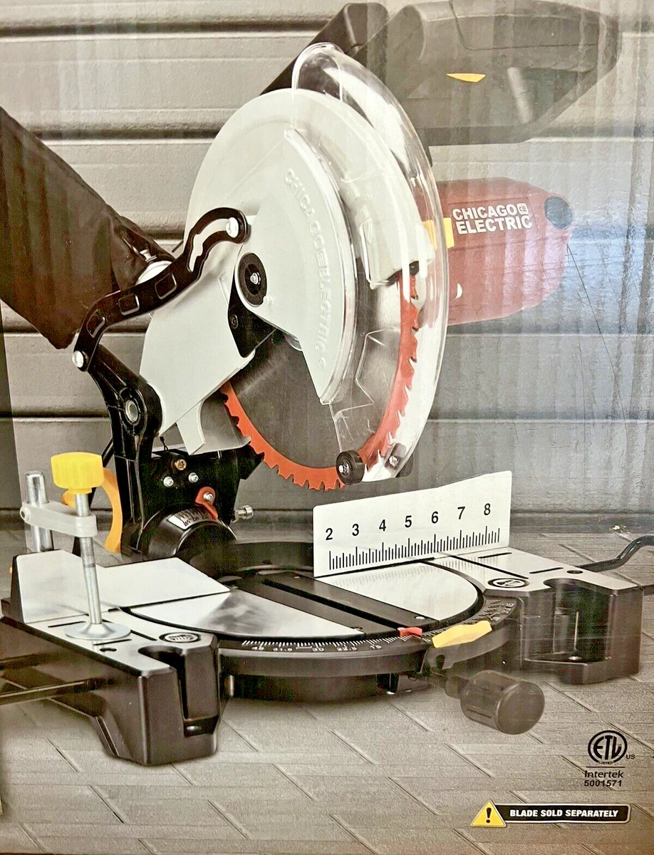 CHICAGO ELECTRIC 10in Compound Miter Saw LASER GUIDE 120V 15 Amp