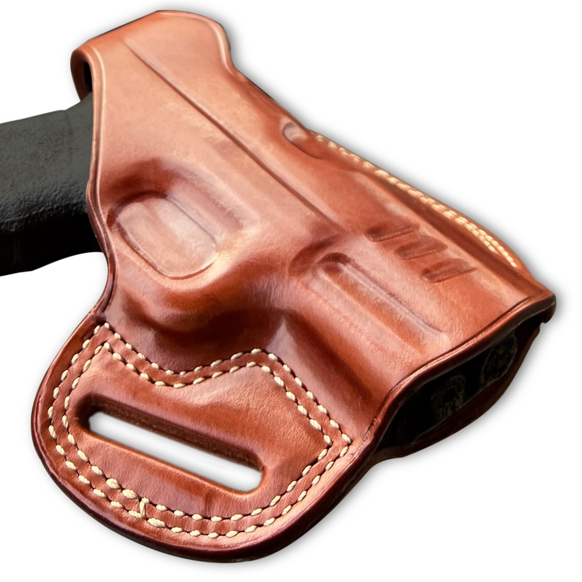 Leather Pancake Holster Fits, Springfield Hellcat Pro Com 9mm 3.7
