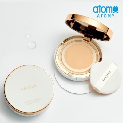 adelica THE NEW GOLD コラーゲンクッションファンデ＆美容液2 ATOMY Adelica The New Gold Collagen Ampoule Cushion 14g x 2EA New