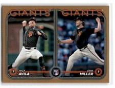 2024 Topps Update Gold Nick Avila / Erik Miller 1369/2024 Giants #US271