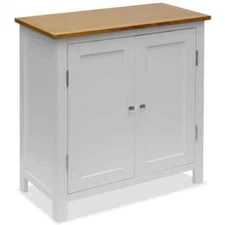 Cupboard 27.6"x13.8"x29.5" Solid Oak Wood vidaXL