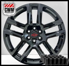 GLOSS BLACK TRAIL BOSS GEN 2 WHEELS 22x9" FITS: CHEVY 1999-2025 SILVERADO/TAHOE