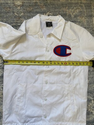 Champion Unisex Adults Football Coach Style Satin Jacket Old School Sz M