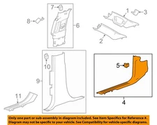 GM OEM 15-19 Escalade ESV Interior Trim-Kick Panel 23475152
