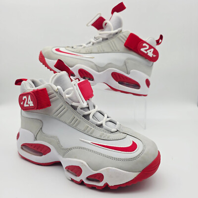 Nike Air Griffey Max GS Size Cincinnati Reds Away Grey White  FD0760-043